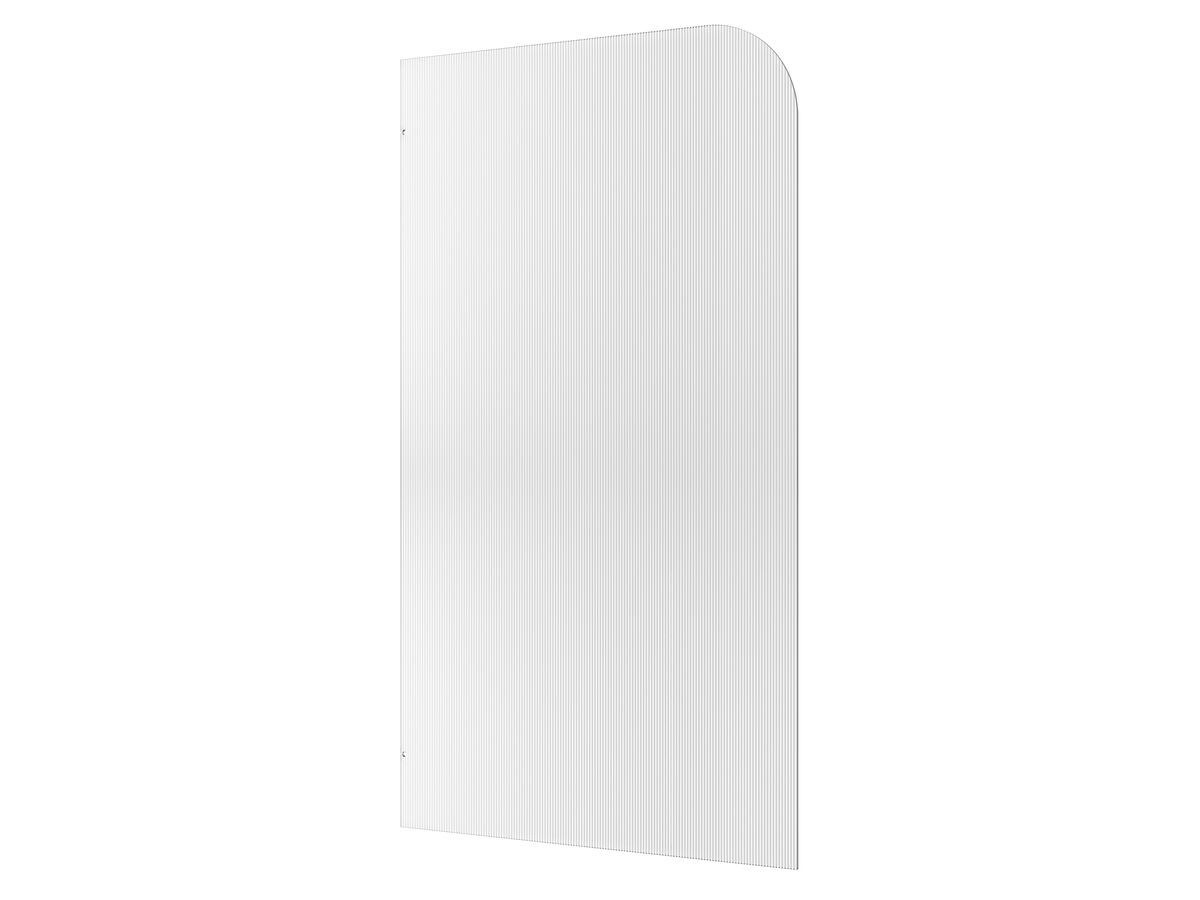 Hero - Kado Lux Frameless Curved Panel Fluted Left 1200mm
