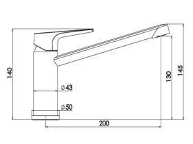 Posh Solus MKII Deluxe Sink Mixer with Swivel Outlet Chrome Plated (4 Star)