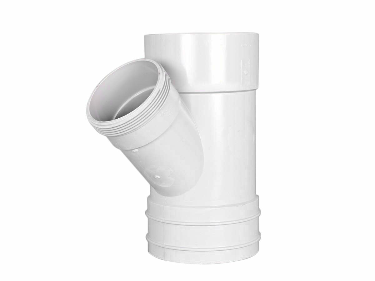 DWV Reducing Junction 100mm x 50mm x 45 Degree from Reece