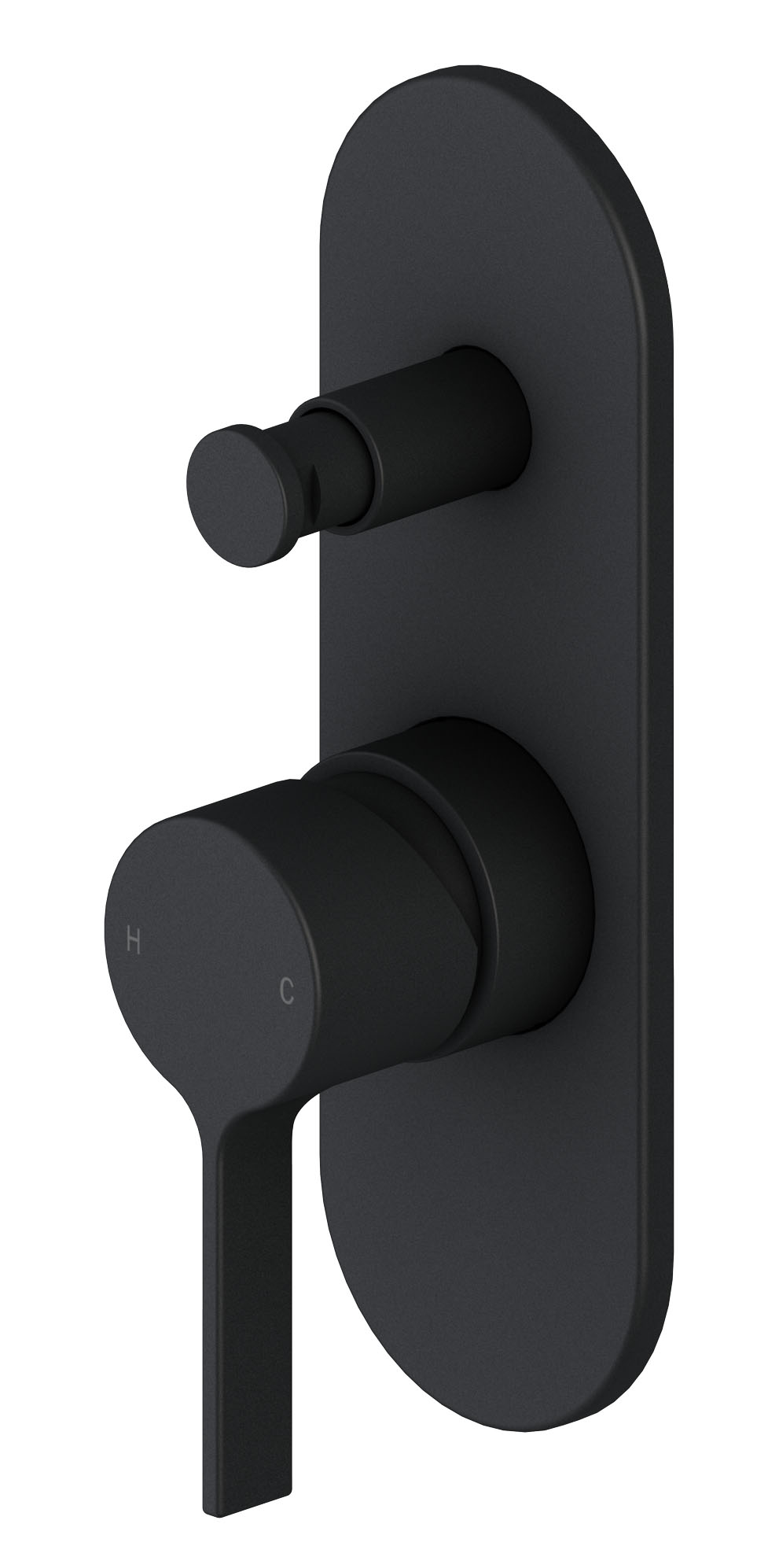 Mizu Stream Shower Mixer with Diverter Matte Black from Reece
