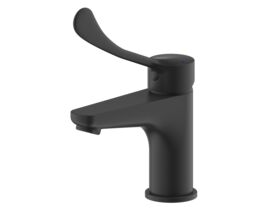 Hero - Posh Solus Basin Mixer Tap with Extended Lever Matte Black (5 Star)