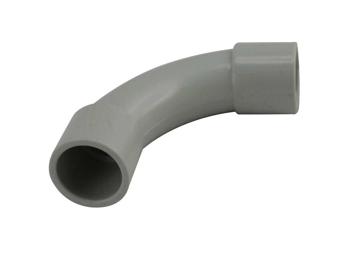 Grey Conduit Bend 50mm x 90 Degree from Reece