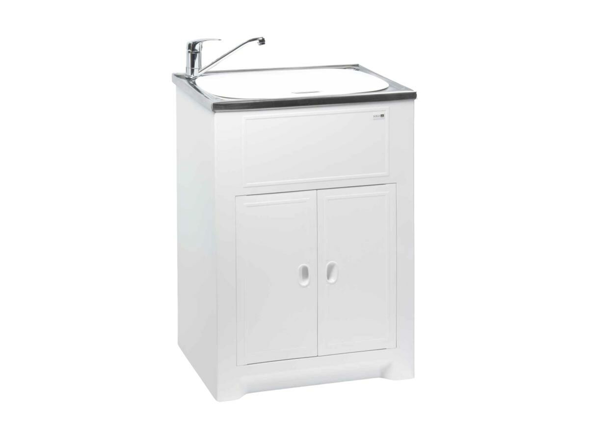 Milena Solo Polymer Cabinet & Bowl Stainless Steel