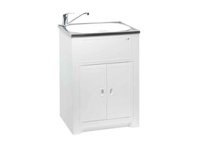 Milena Solo Polymer Cabinet & Bowl Stainless Steel