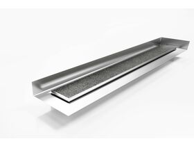Kado Lux Tile insert and Channel with Tile Flanges 316 Stainless Steel