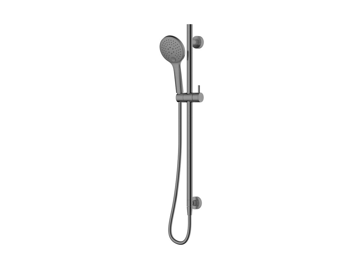 Mizu Drift Single Rail Shower with Top Rail Water Inlet Brushed