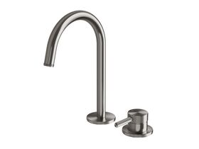 Hero - Milli Etch Hob Basin Mixer Set Brushed Gunmetal (6 Star)