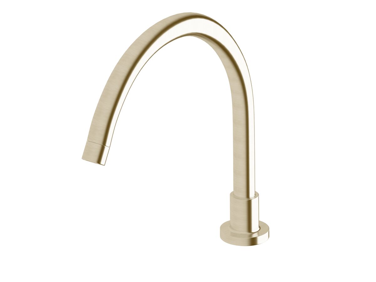 Scala Hob Spa Outlet Curved LUX PVD Brushed Platinum Gold