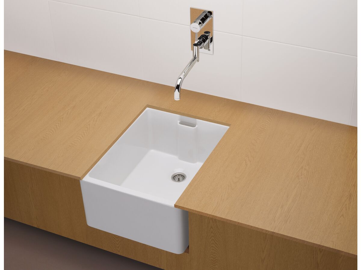 Belfast Fine Fireclay Butler Sink with Internal Overflow 60cm x 46cm