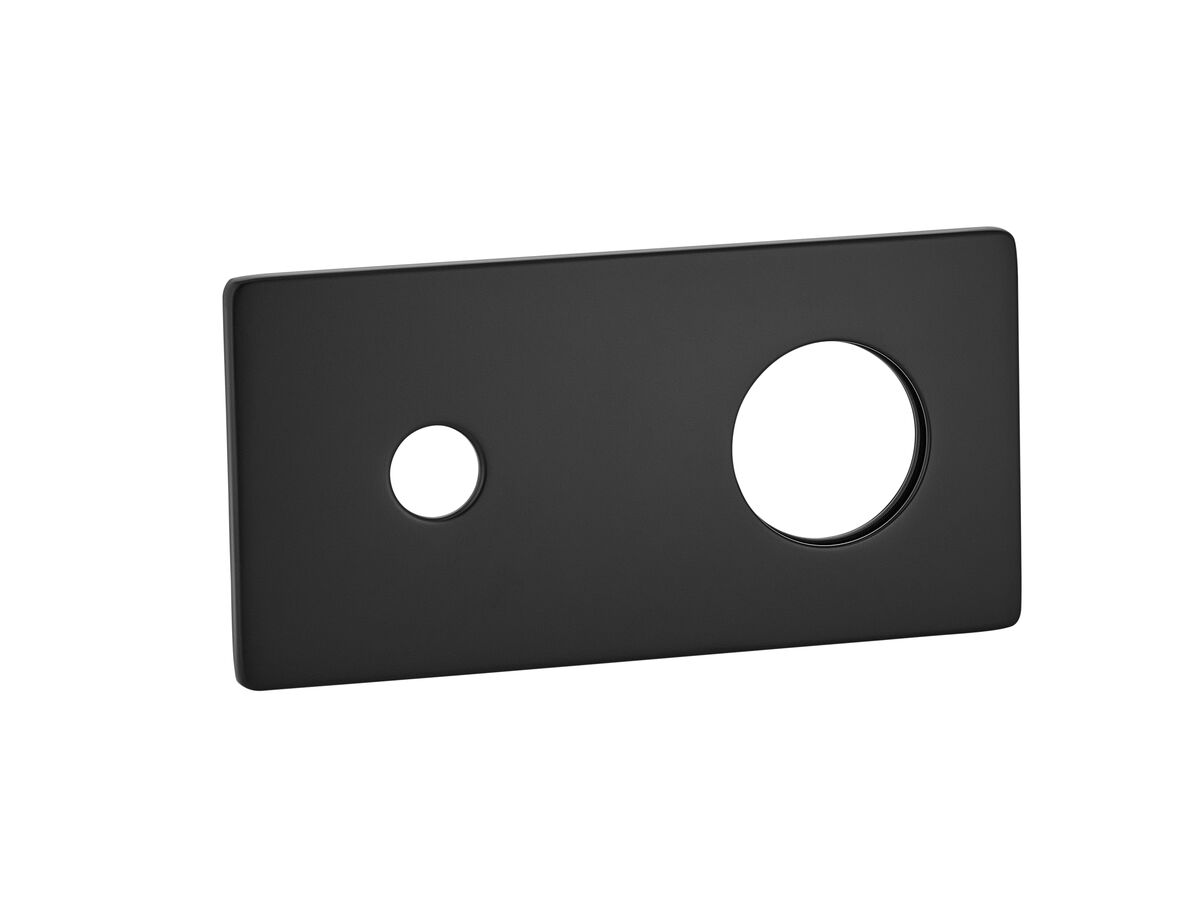 Mizu Drift Wall Basin Mixer Cover Plate Matte Black