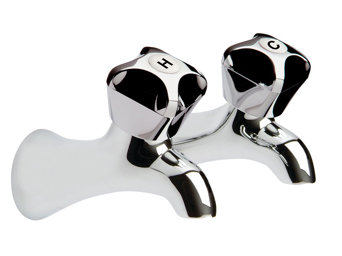 Foreno Standard Tub Taps 15mm Chrome from Reece