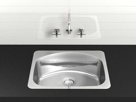 Edgeline Flushline Laundry Trough No Taphole Stainless Steel