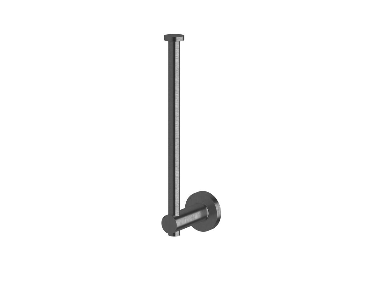 Scala Double Spare Toilet Roll Holder LUX PVD Brushed Smoke Gunmetal
