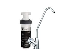 Puretec Z12 Quick-Twist Water Filter System with DFU130 Long Reach LED Faucet