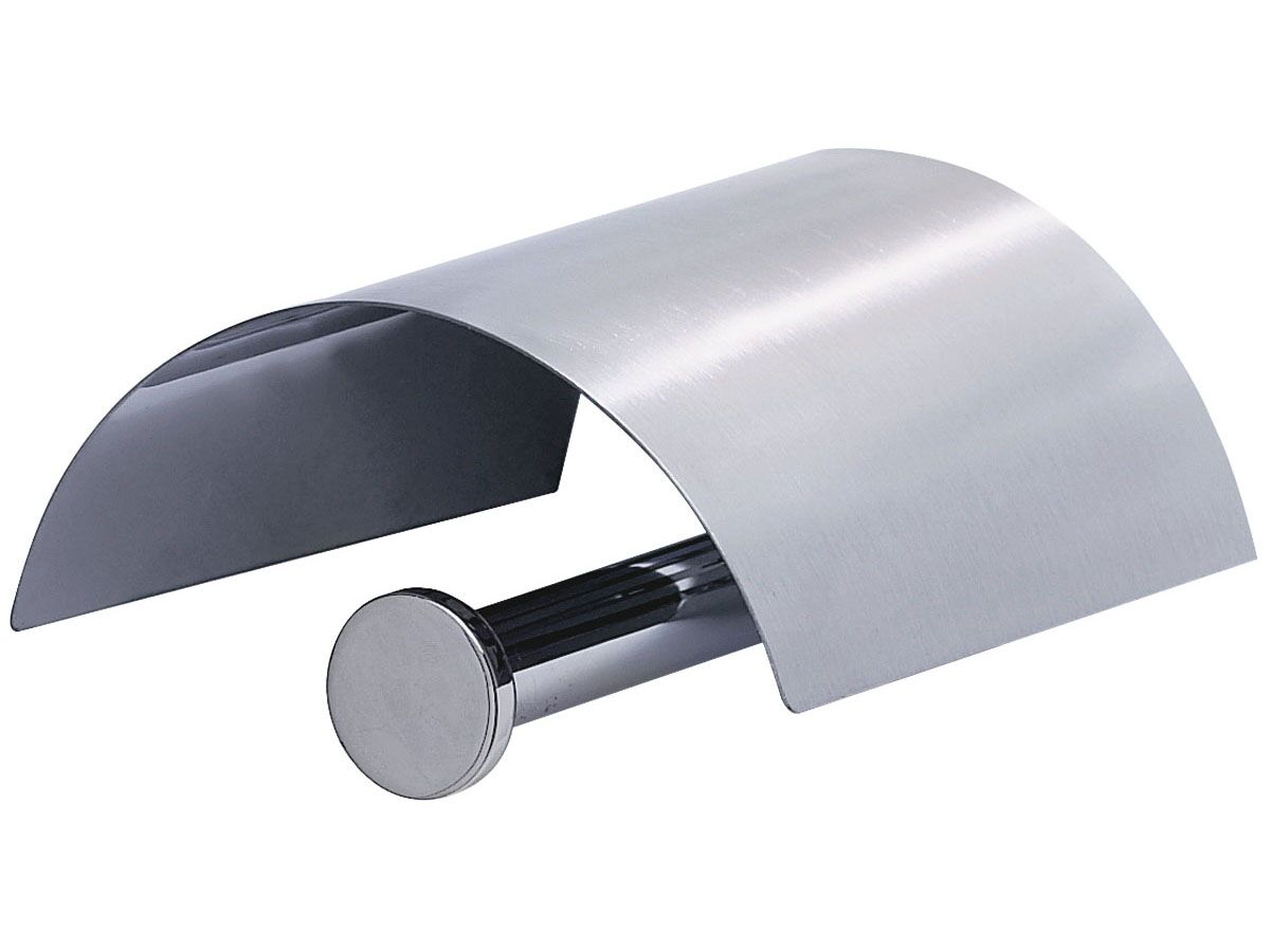 Mizu Drift Toilet Roll Holder with Cover Chrome