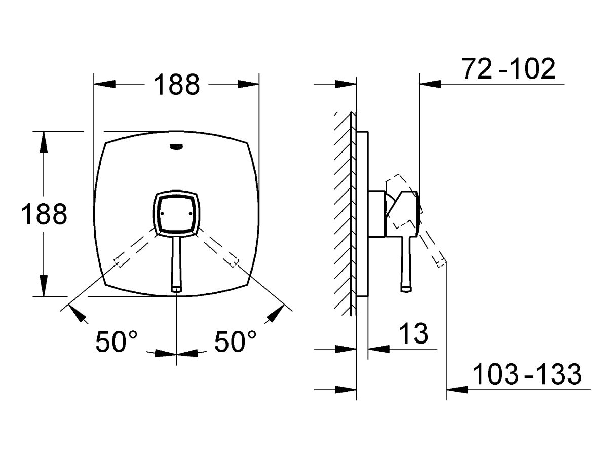GROHE Grandera Shower Mixer Chrome