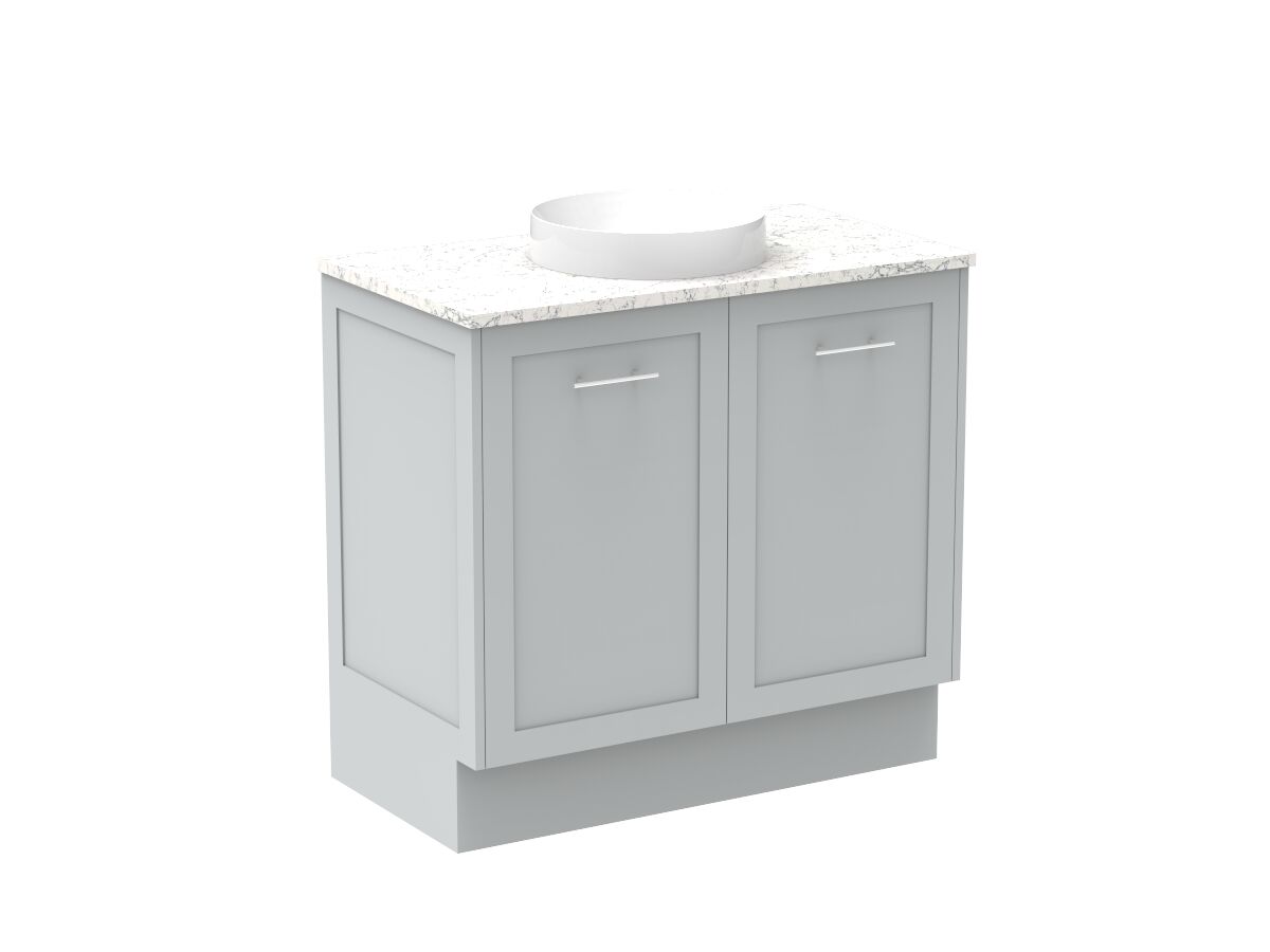 Kado Lux All Door 900mm Centre Bowl Floor Mount Caesarstone