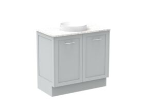 Kado Lux All Door 900mm Centre Bowl Floor Mount Caesarstone