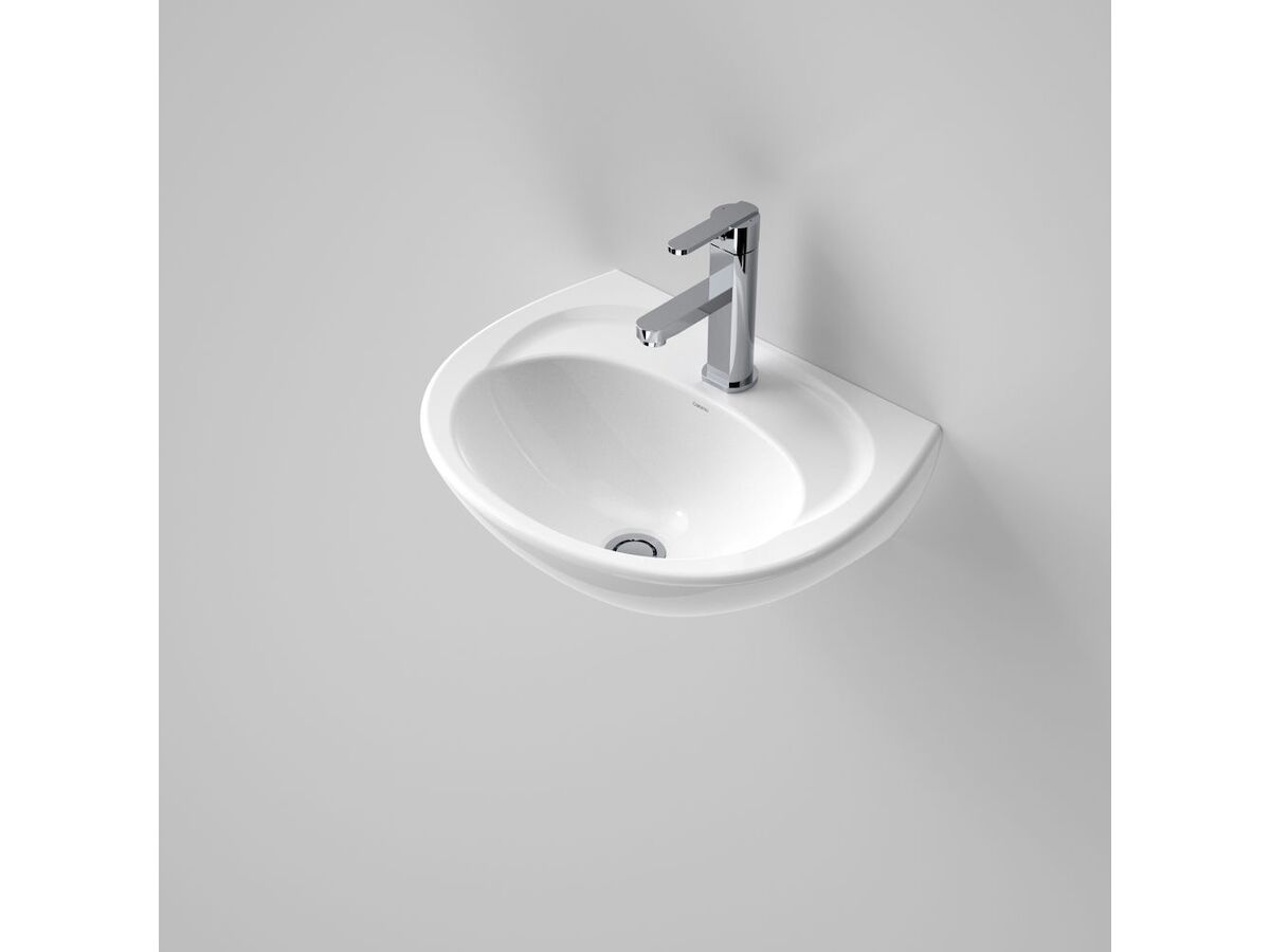 Caroma Concorde Wall Basin 1 Taphole 500mm White