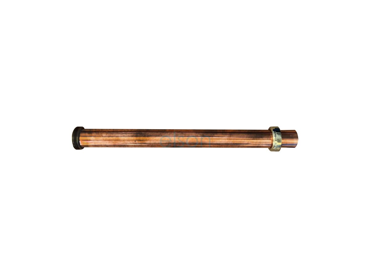40mm Trap Extension with Nut & Rubber Olive Copper