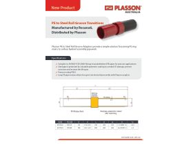 Specification Sheet - Plasson PE to Roll Groove Transitions