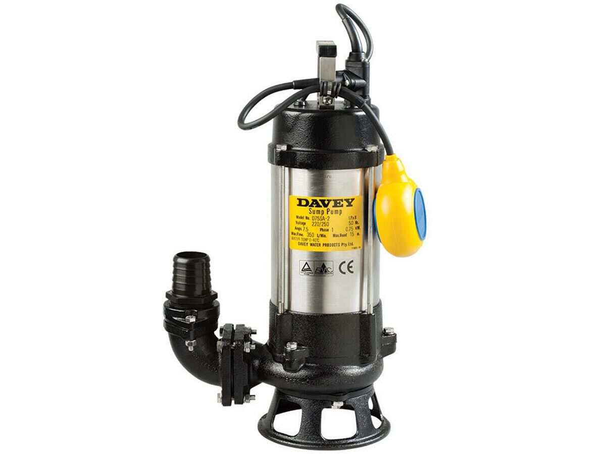 Davey Sump Pump D75SA Single Impeller from Reece
