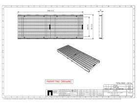 TRENCH GRATE AND FRAME : TGF60D2