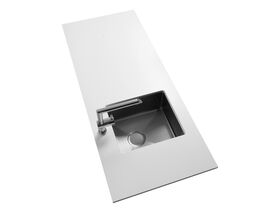 AFA Exact Single Bowl Inset/ Undermount Sink No Taphole 404mm Stainless Steel