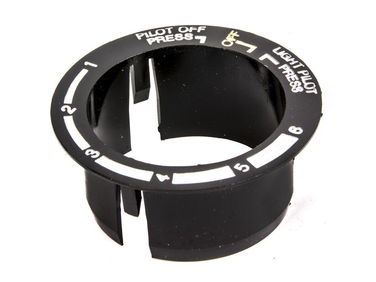 49S Escutcheon Plate Black Electron Round