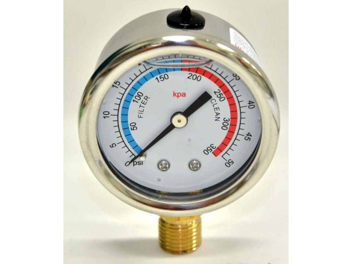 Davey Pressure Gauge - Bottom Mount