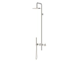 Milli Pure Progressive Shower Mixer Tap Column System with Hand Shower 250mm Right Hand Chrome