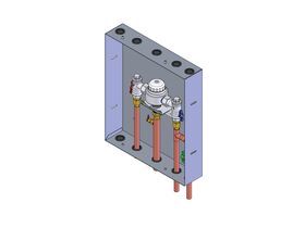 Aquablend 2500 Cabinet Hot Water/Cold Water Bottom Inlet Stainless Steel 430 x 500mm