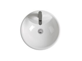 Mizu Drift Semi-Recessed Basin 430mm 1 Taphole White