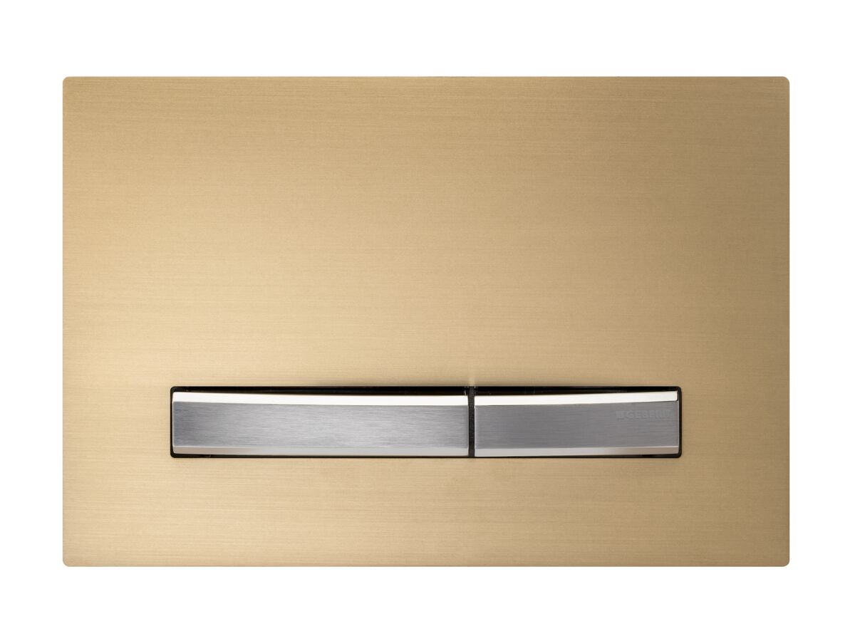 Geberit Sigma 50 Dual Flush Plate Brushed Gold