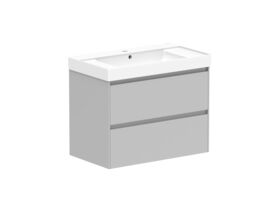 Roca Ona Vanity All Drawer Twin Centre Bowl 800mm Matte Grey