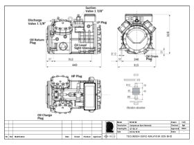 Tecumseh Semi Hermetic Compressor SH4610Z