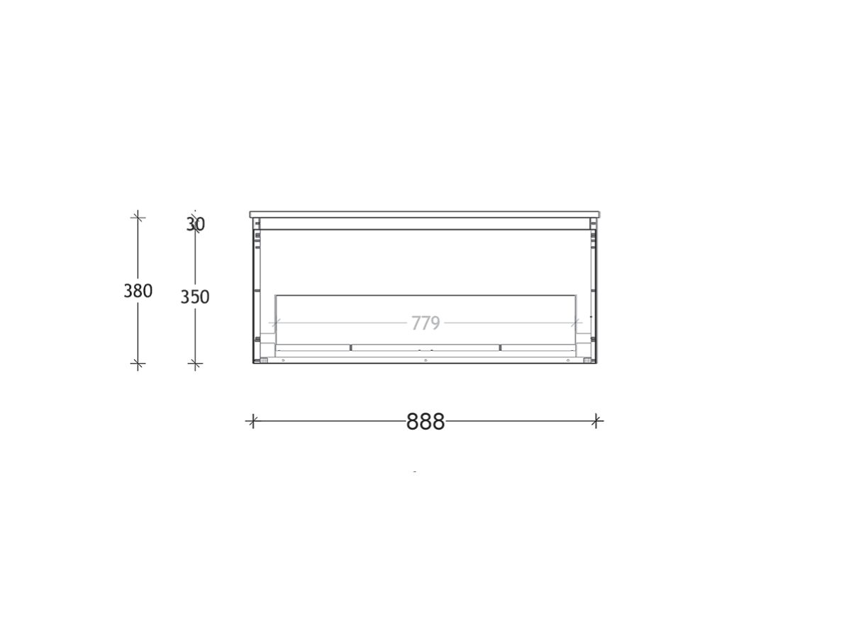 Posh Solus Wall Hung (Ceramic Top) 1 Drawer 900mm