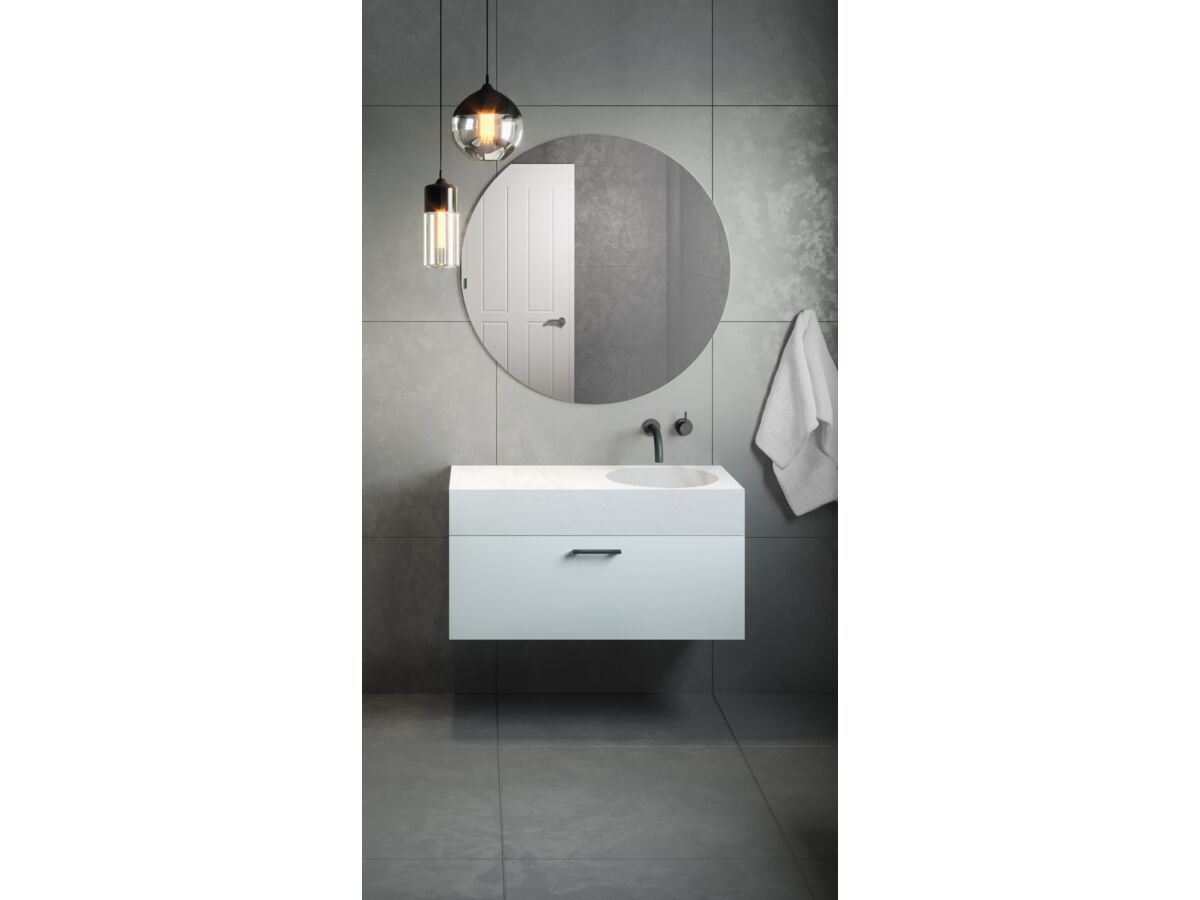 Neo Slimline 1000mm Wall Hung Vanity Unit White from Reece