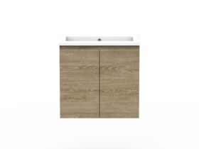 Posh Domaine Ensuite 600mm Wall Hung Vanity Cast Marble Top