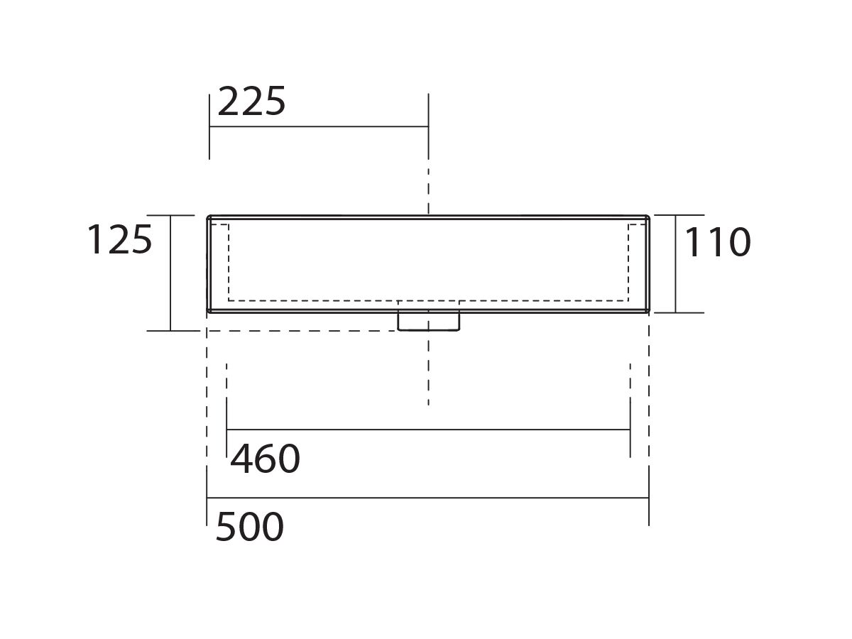 AXA Cento Semi Recessed Basin 1 Taphole White