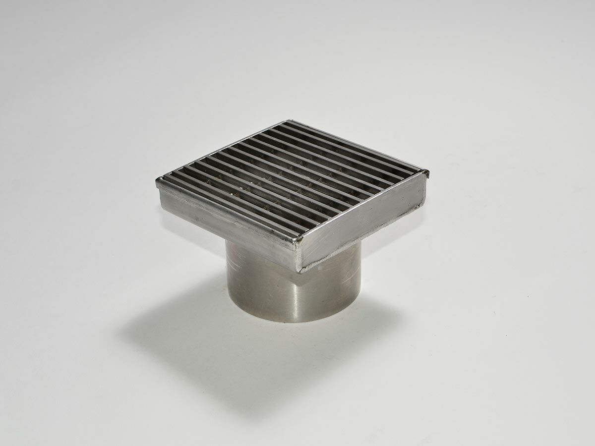 Floor Waste Stainless Steel 100mm x 100mm x 20 - 100TR 76mm
