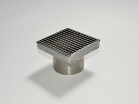Floor Waste Stainless Steel 100mm x 100mm x 20 - 100TR 76mm