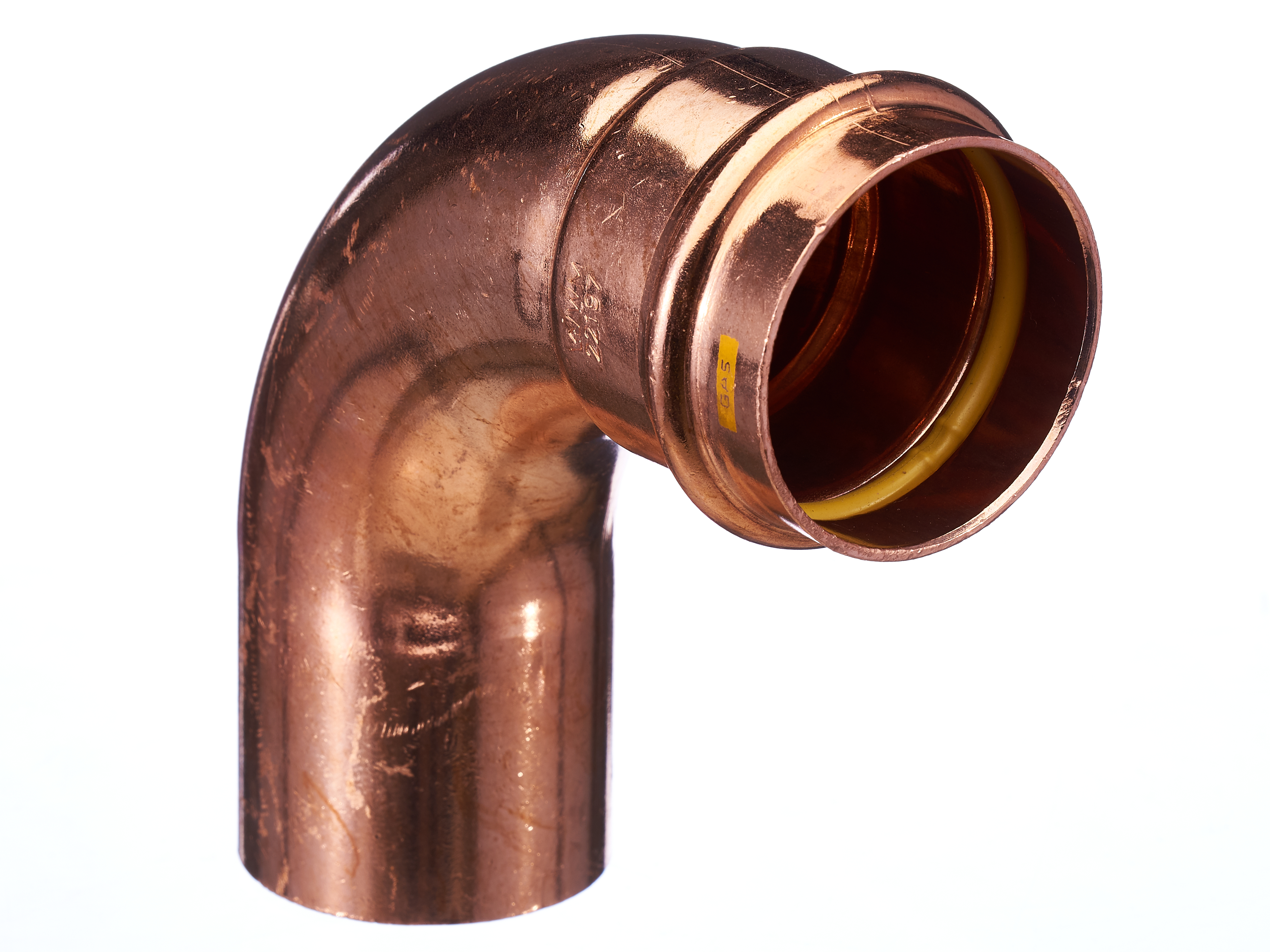 >B< Press Gas Elbow Male & Female 90 Degree x 50mm