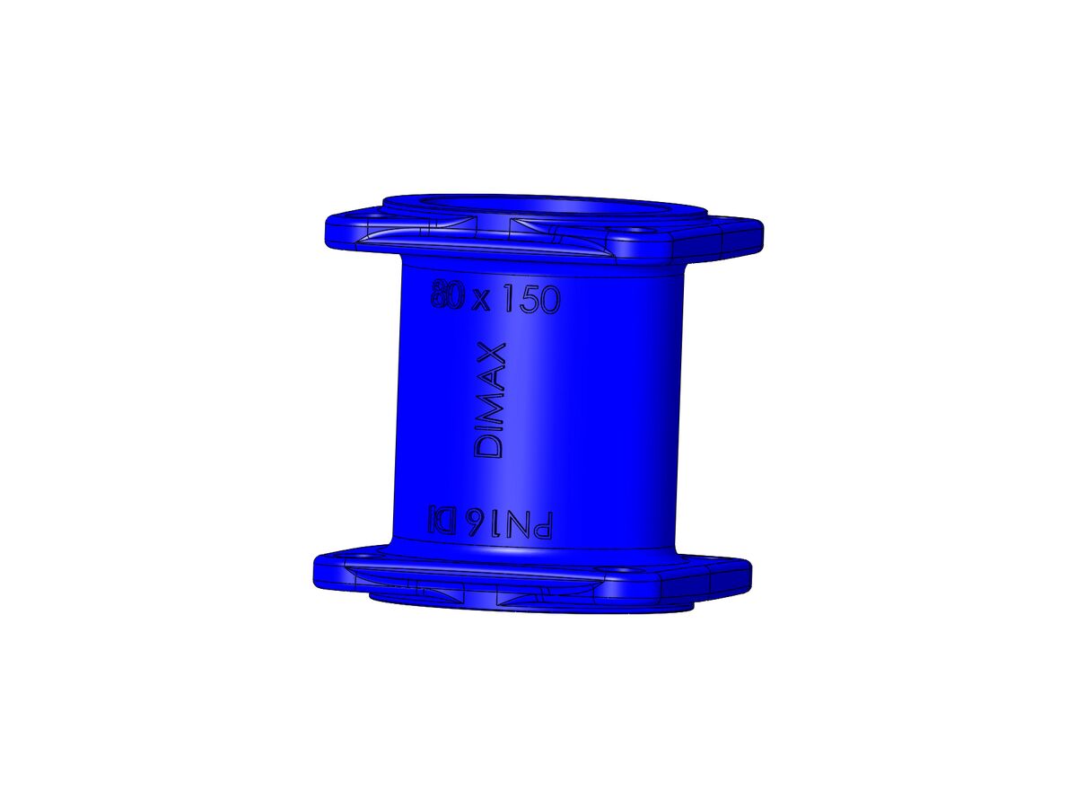 Dimax Ductile Iron Hydrant Riser (Flange x Flange) PN16 B5 80x 150mm