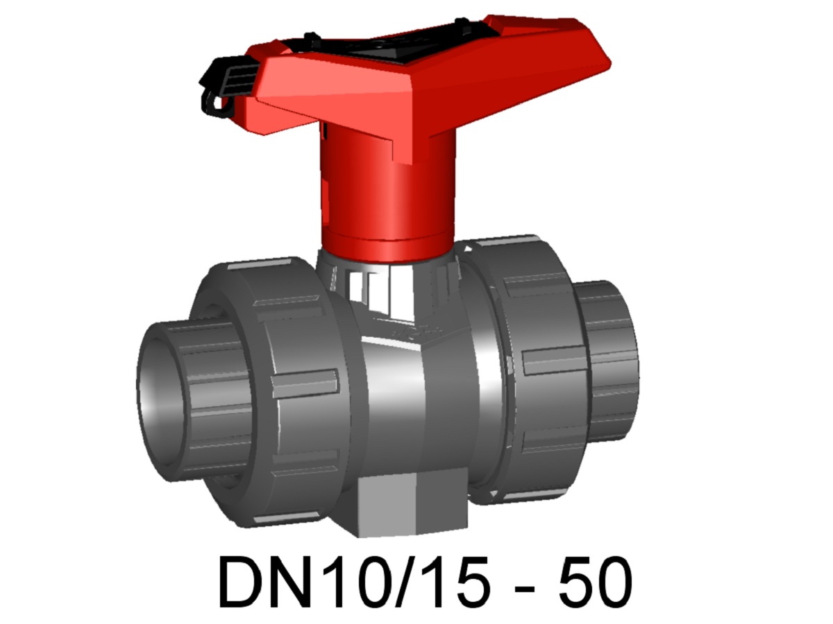 Schedule 80 PVCU Ball Valve Lockable Handle 32mm from Reece