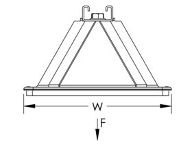 Caddy Pyramid Strut Fixed 16" (400mm)
