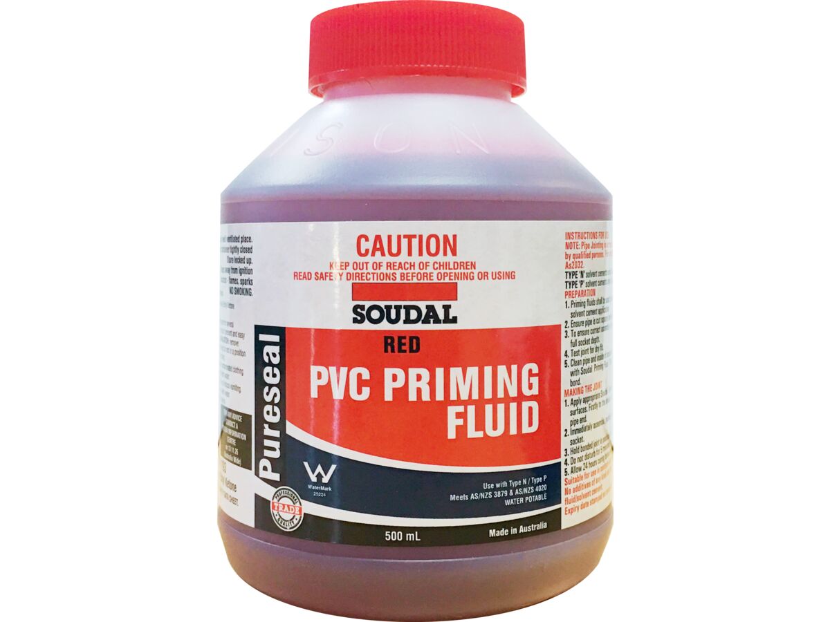 Soudal Pureseal Priming Fluid Red 500ml