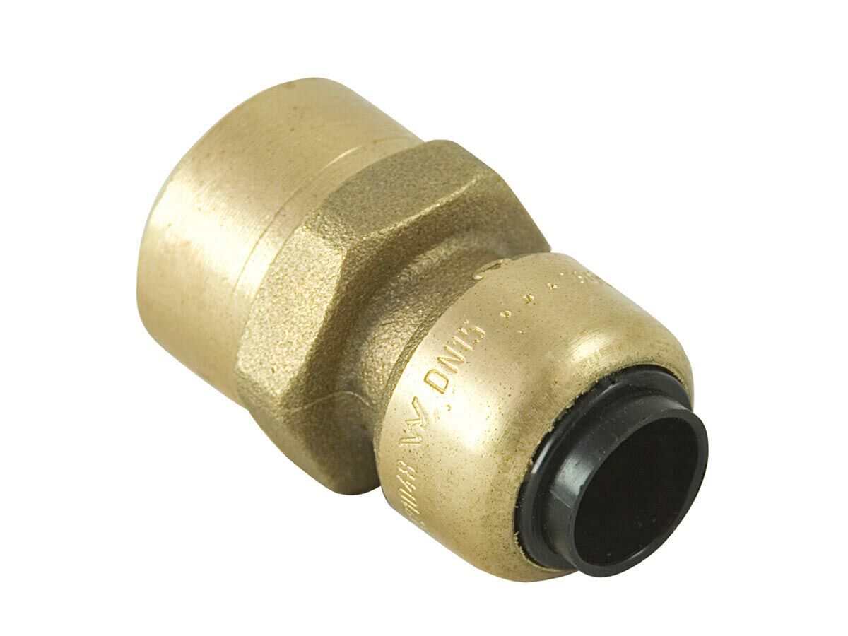 Sharkbite Copper Straight Connector 1/2" x 15mm Female from Reece