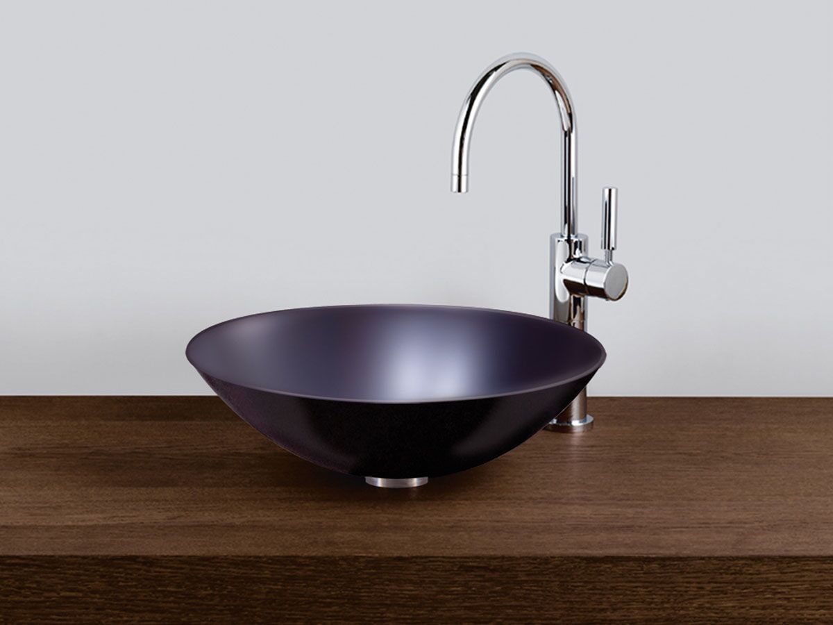 Alape Circa Above Counter Basin 450mm Gloss Black