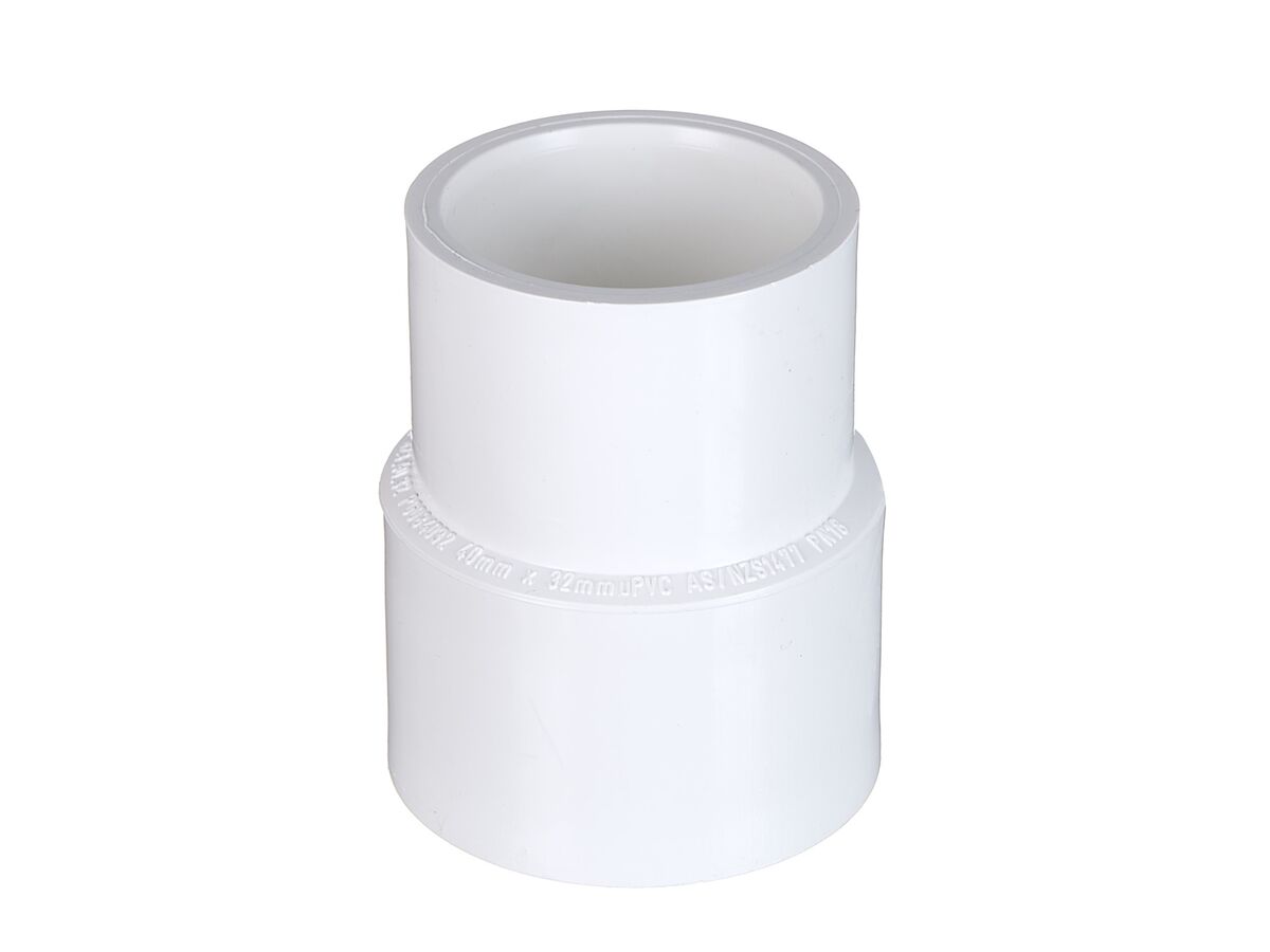 PVC Pressure Reducing Coupling 8 40mm x 32mm from Reece